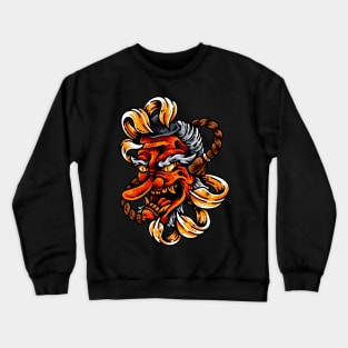 Japanese Tengu Mask Crewneck Sweatshirt